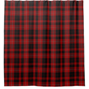Cunningham Black and Red Tartan Shower Curtain