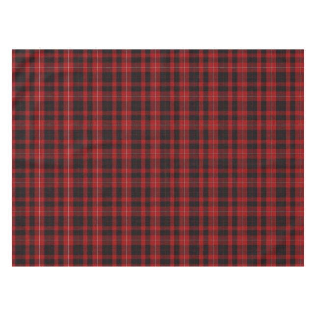 Cunningham Clan Tartan Plaid Table Cloth (Front (Horizontal))