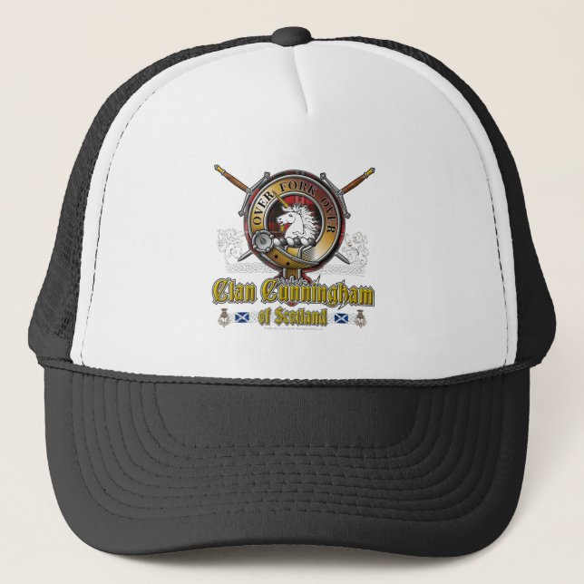 Cunningham Crest Badge Trucker Hat (Front)