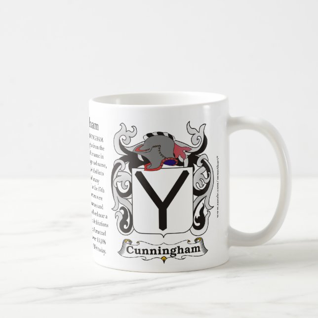 Cunningham Family Coat of Arms Mug (Right)