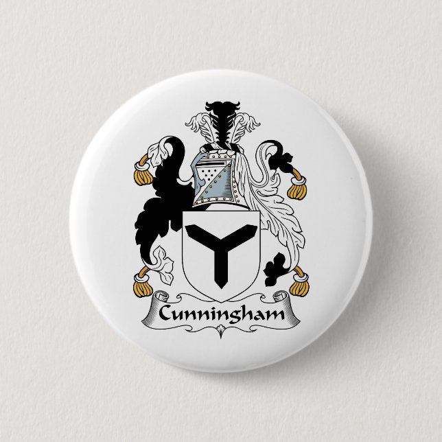 Cunningham Family Crest Button (Front)
