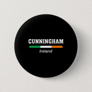 Cunningham Irish Family Name St Patricks Day Irela Button