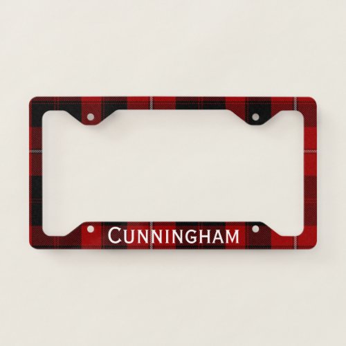 Cunningham Plaid License Plate Frame