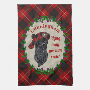 Cunningham Scottie Dog Kitchen Towel