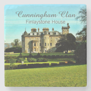 Cunningham Scottish Clan's Finlaystone House Stone Coaster
