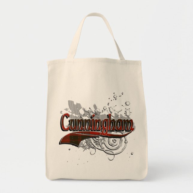 Cunningham Tartan Grunge Tote Bag (Front)