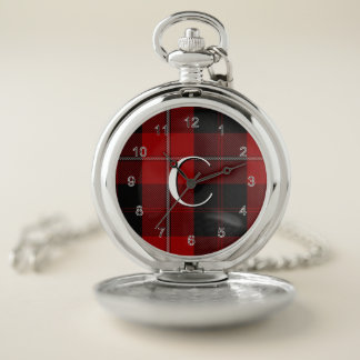 Cunningham Tartan Plaid Pocket Watch