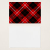 Cunningham Tartan Red Black Plaid (Front & Back)