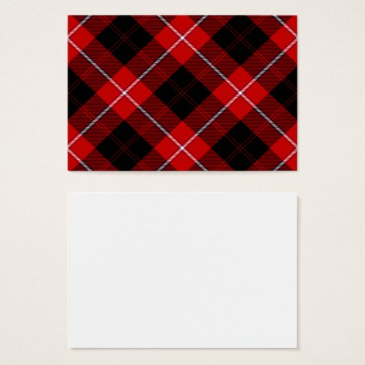Cunningham Tartan Red Black Plaid (Front & Back)
