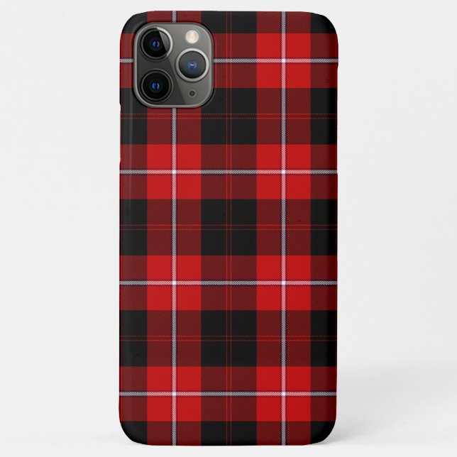 Cunningham Tartan Red Black Plaid Case-Mate iPhone Case (Back)