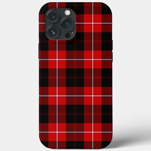 Cunningham Tartan Red Black Plaid Case-Mate iPhone Case (Back)