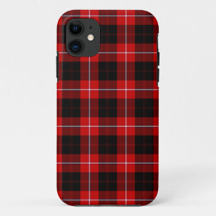 Cunningham Tartan Red Black Plaid iPhone 11 Case