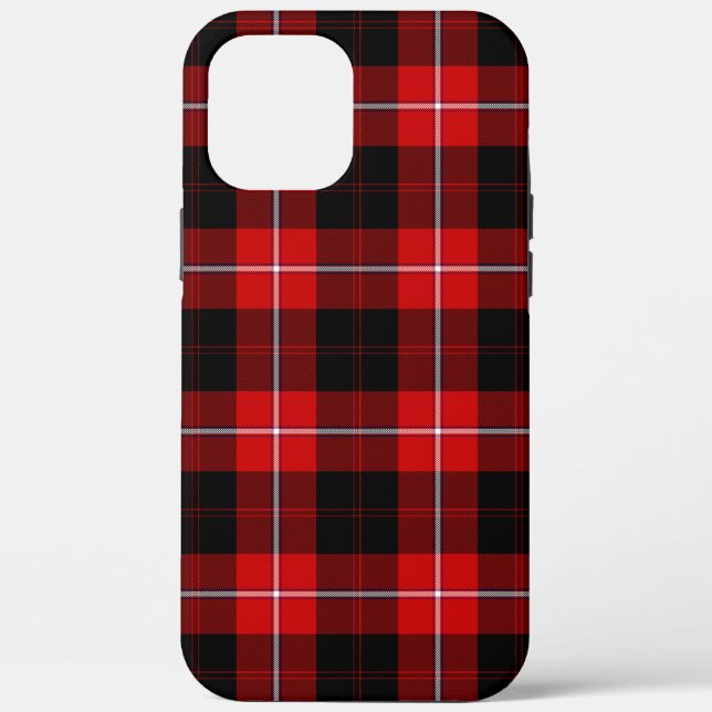 Cunningham Tartan Red Black Plaid Case-Mate iPhone Case (Back)