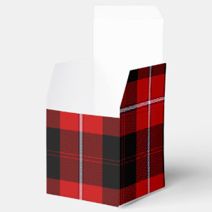 Cunningham Tartan Red Black Plaid Favor Boxes