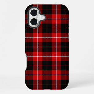 Cunningham Tartan Red Black Plaid iPhone 16 Plus Case