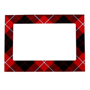 Cunningham Tartan Red Black Plaid Magnetic Frame