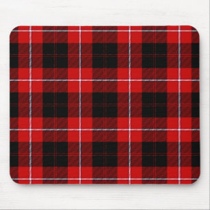 Cunningham Tartan Red Black Plaid Mouse Pad