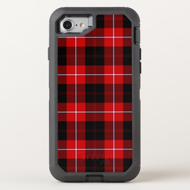 Cunningham Tartan Red Black Plaid Otterbox iPhone Case (Back)