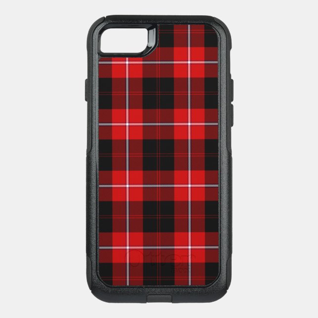 Cunningham Tartan Red Black Plaid Otterbox iPhone Case (Back)