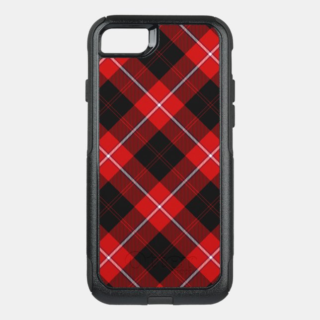 Cunningham Tartan Red Black Plaid Otterbox iPhone Case (Back)
