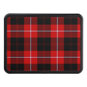 Cunningham Tartan Red Black Plaid Tow Hitch Cover