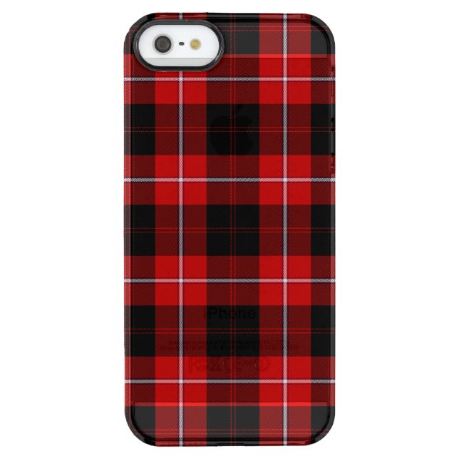 Cunningham Tartan Red Black Plaid Uncommon iPhone Case (Back)