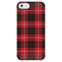 Cunningham Tartan Red Black Plaid Permafrost iPhone SE/5/5s Case