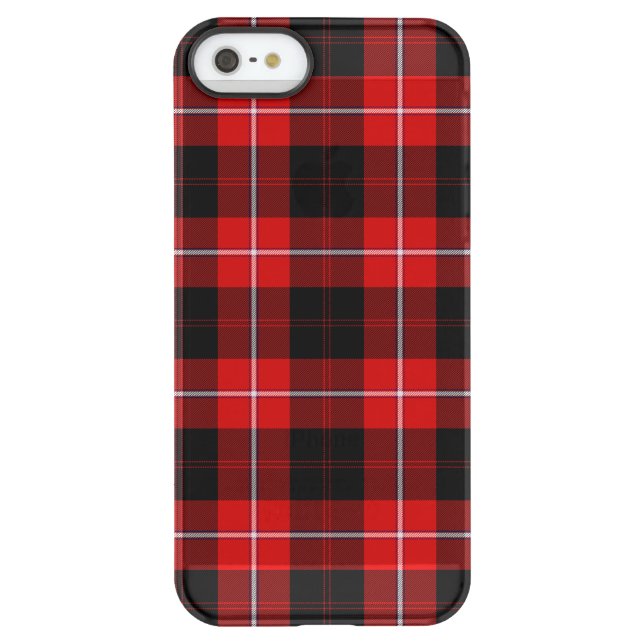 Cunningham Tartan Red Black Plaid Uncommon iPhone Case (Back)