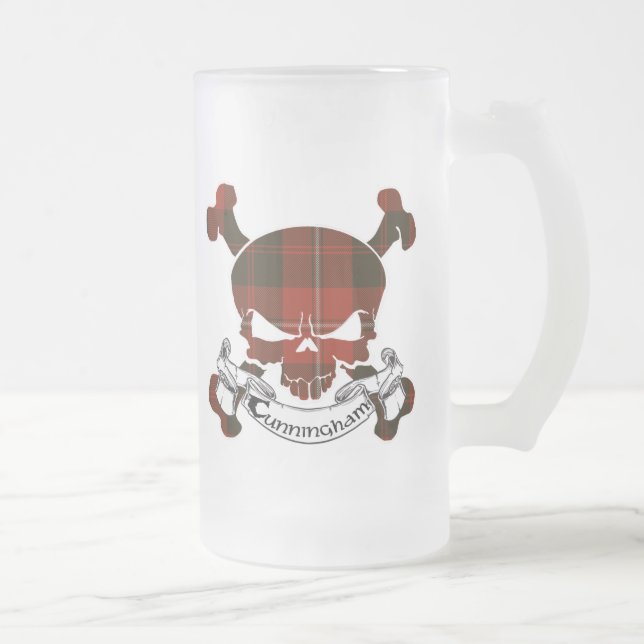 Cunningham Tartan Skull Mug (Right)