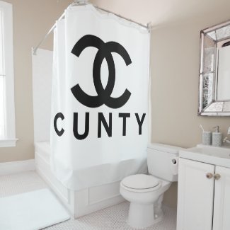 cunty shower curtain