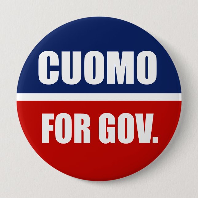 CUOMO 2010 PINBACK BUTTON (Front)