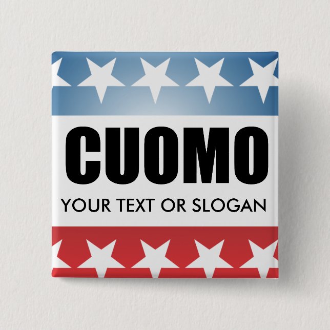 CUOMO 2010 PINBACK BUTTON (Front)
