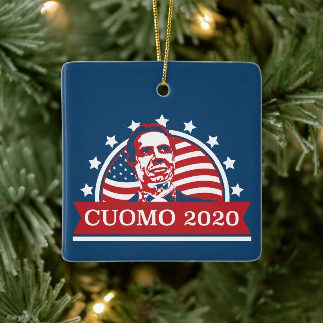 Cuomo 2020 | Vote for President Ceramic Ornament (Tree)