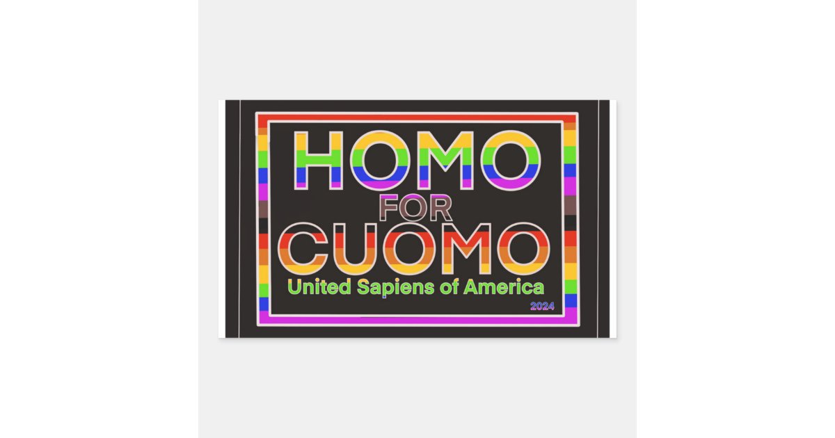 Cuomo 2024 rectangular sticker Zazzle