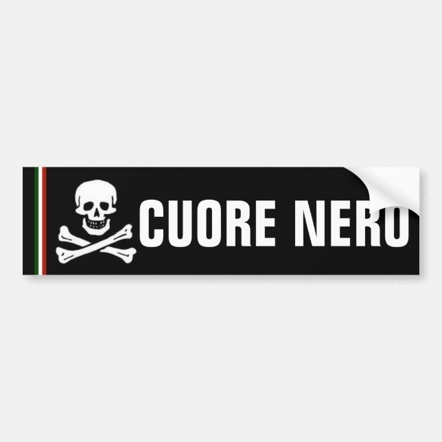 CUORE NERO BUMPER STICKER (Front)