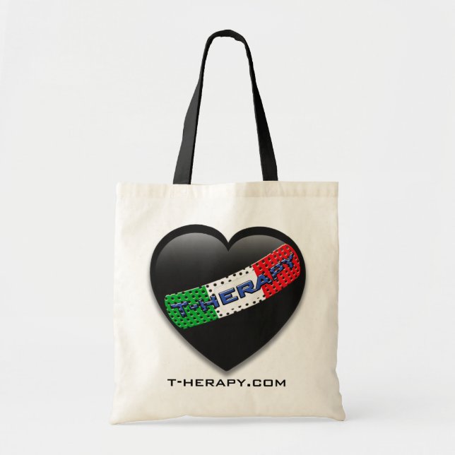 cuore-nero tote bag (Front)