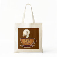 Cup a Joe Small Canvas Tote Bag bag
