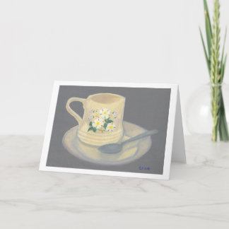 Cup and Saucer - Greeting Card