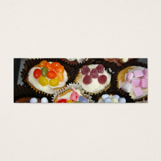 Cup Cake Bookmark Business Cards (Front)