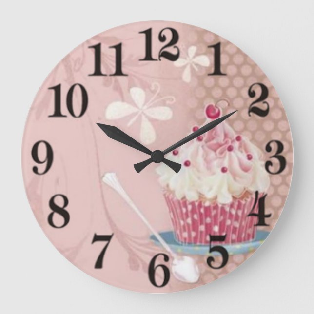 Cup cake large clock (Front)