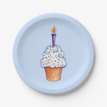 Cup Cake Paper Plates by Zazzlemm_Cards at Zazzle