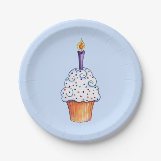 Cup Cake Paper Plates (Front)