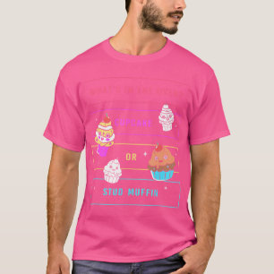 Cup Cake Stud Muffin What'S In The Oven Baby Gende T-Shirt