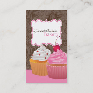 Cup Cakes Bakery Sweet Treats Business Card