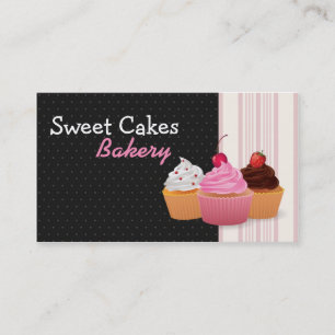 Cup Cakes Bakery Sweet Treats Business Card