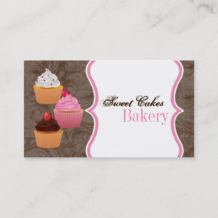 Cup Cakes Bakery Sweet Treats Business Card