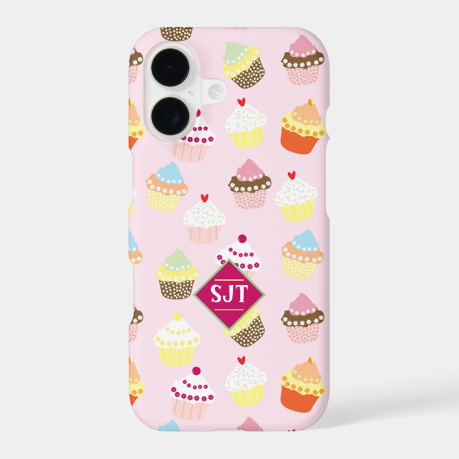 Cup Cakes Bakery Theme Design. Iphone Case (Back)