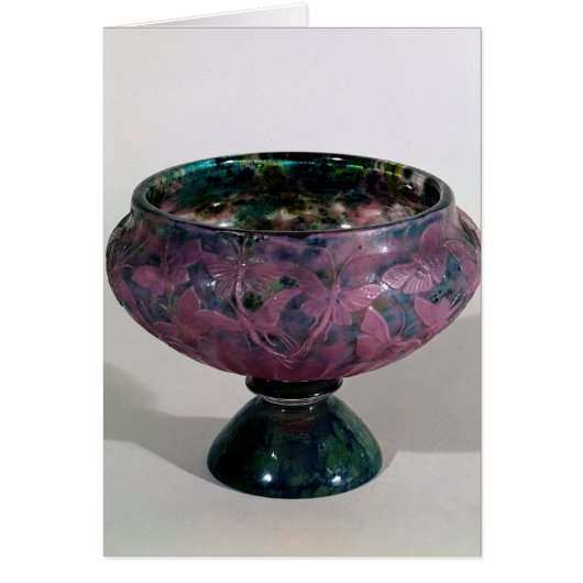 Cup decorated with butterflies and winged cards (Front)
