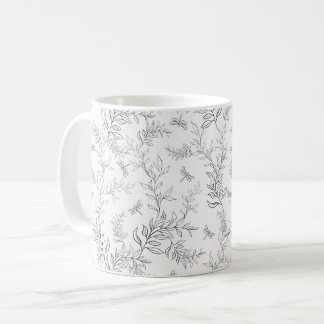 Cup design using a pattern in the style of line ar