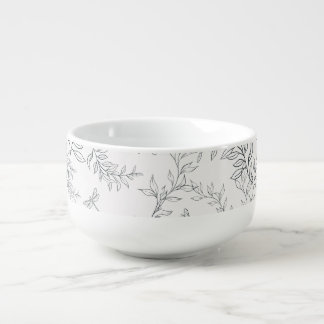 Cup design using a pattern in the style of line ar